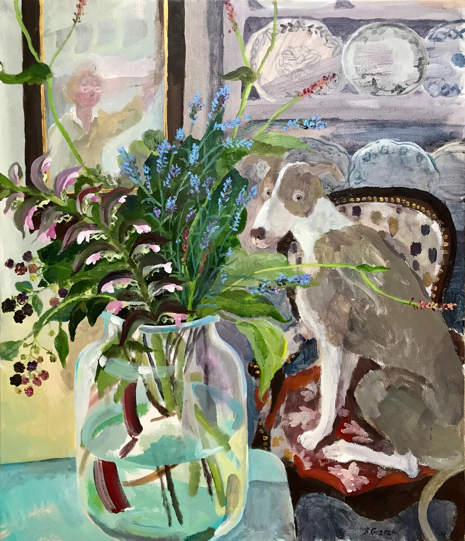 Bramble, Breeches and Lavender. 60 x 80cm Bramble, Breeches and Lavender. 60 x 80cm