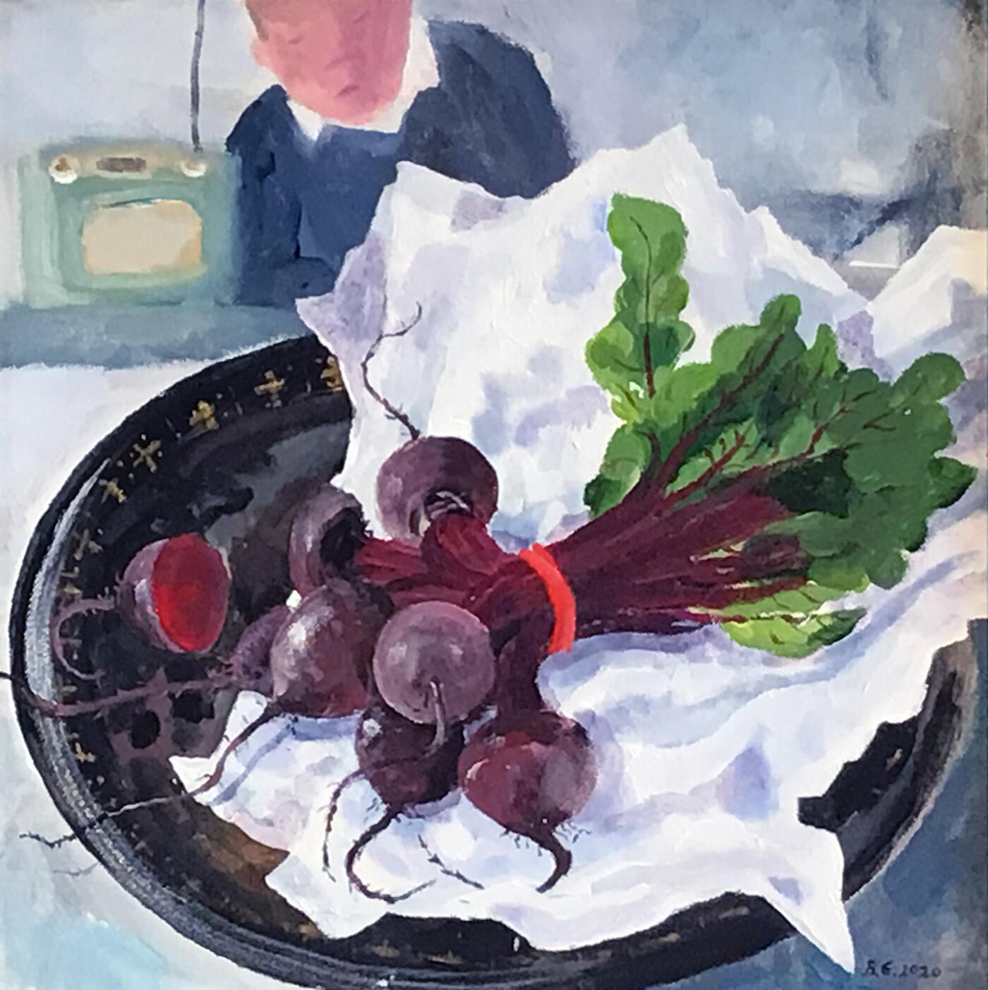 The Radio&#39;s Ugly Mouth. 40 x 40cm