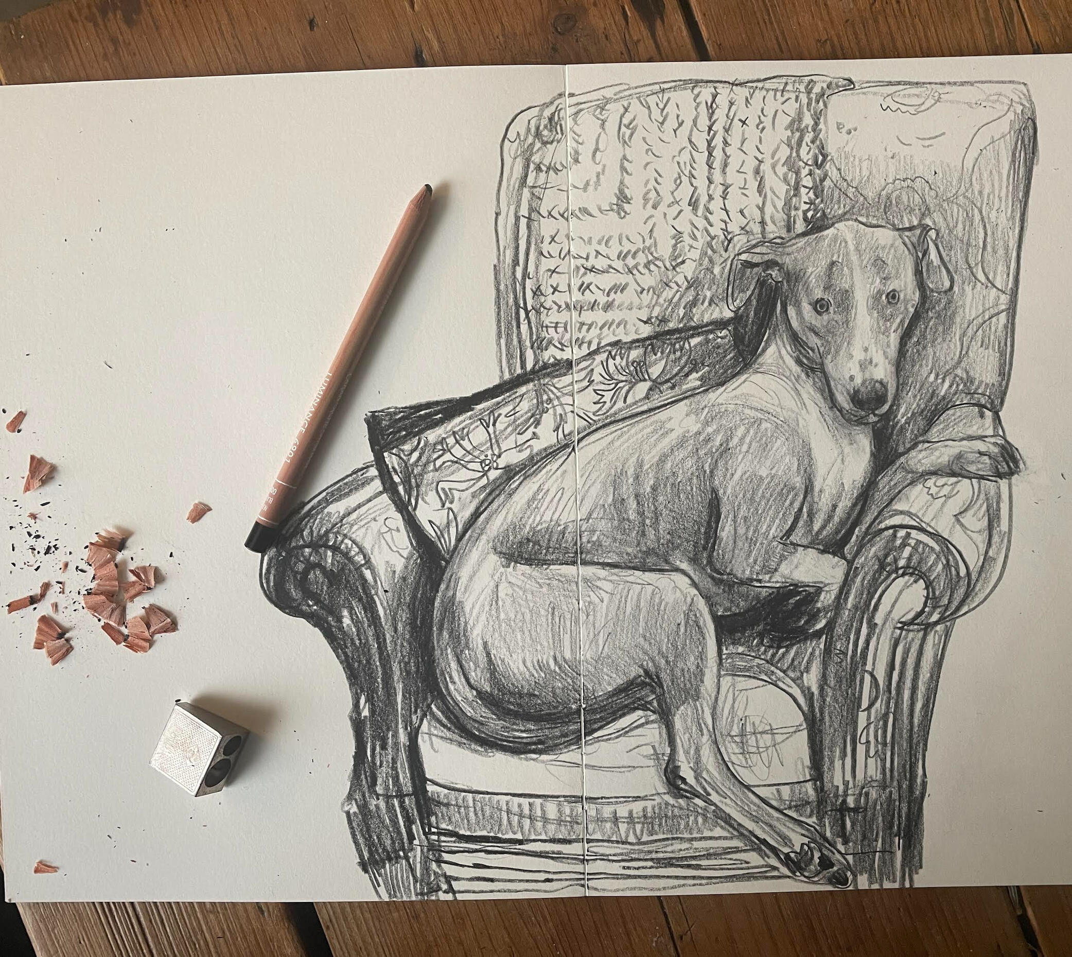 Nelly. A3 sketchbook