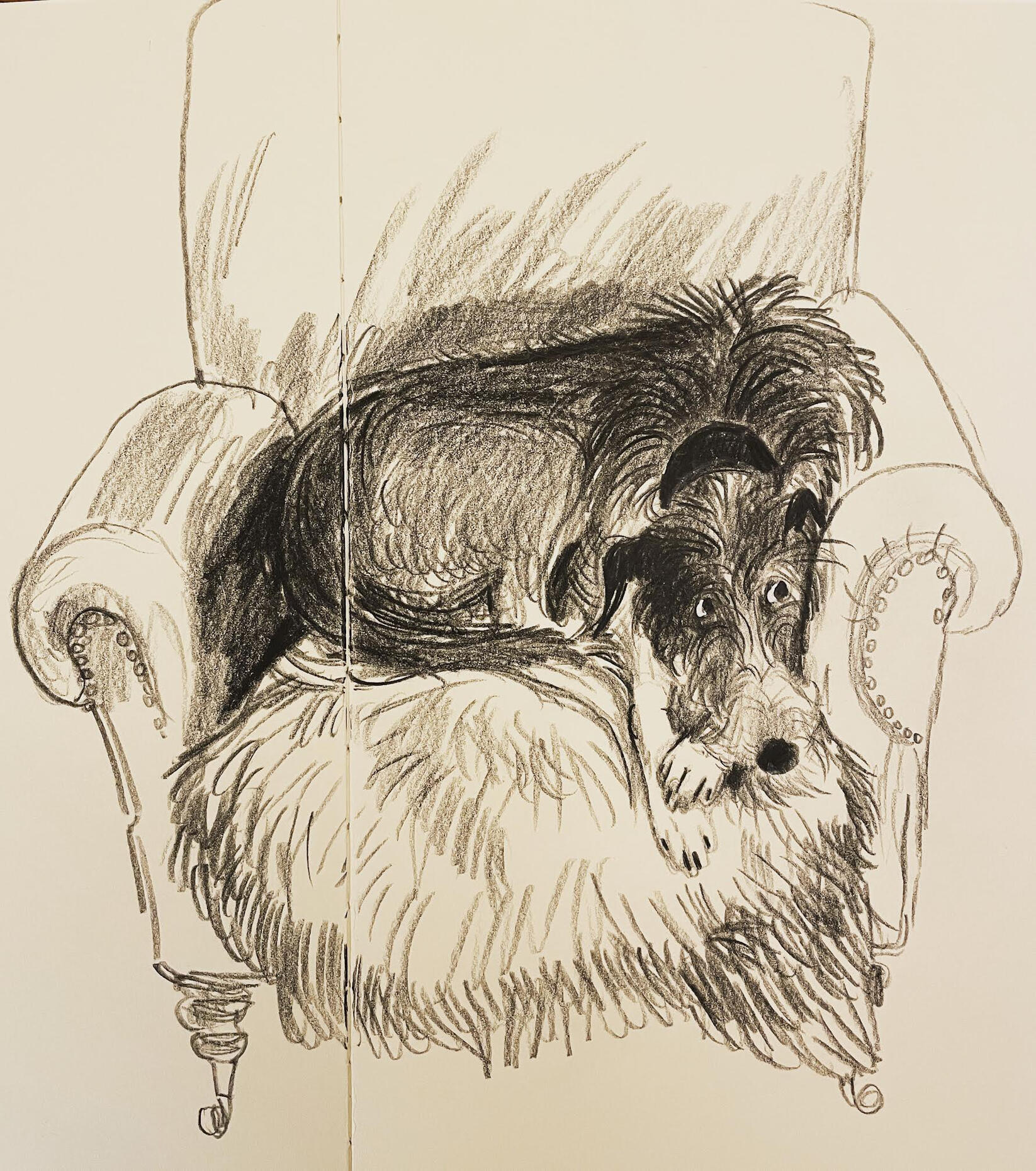 Hilda. A2 sketchbook