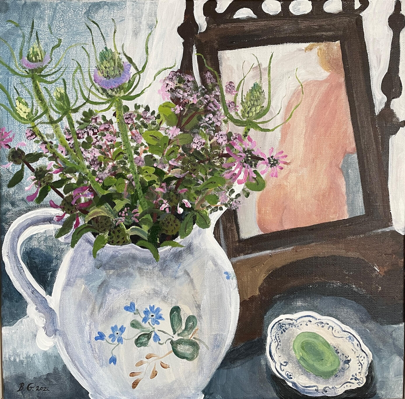 The Green Soap. 50 x 50cm