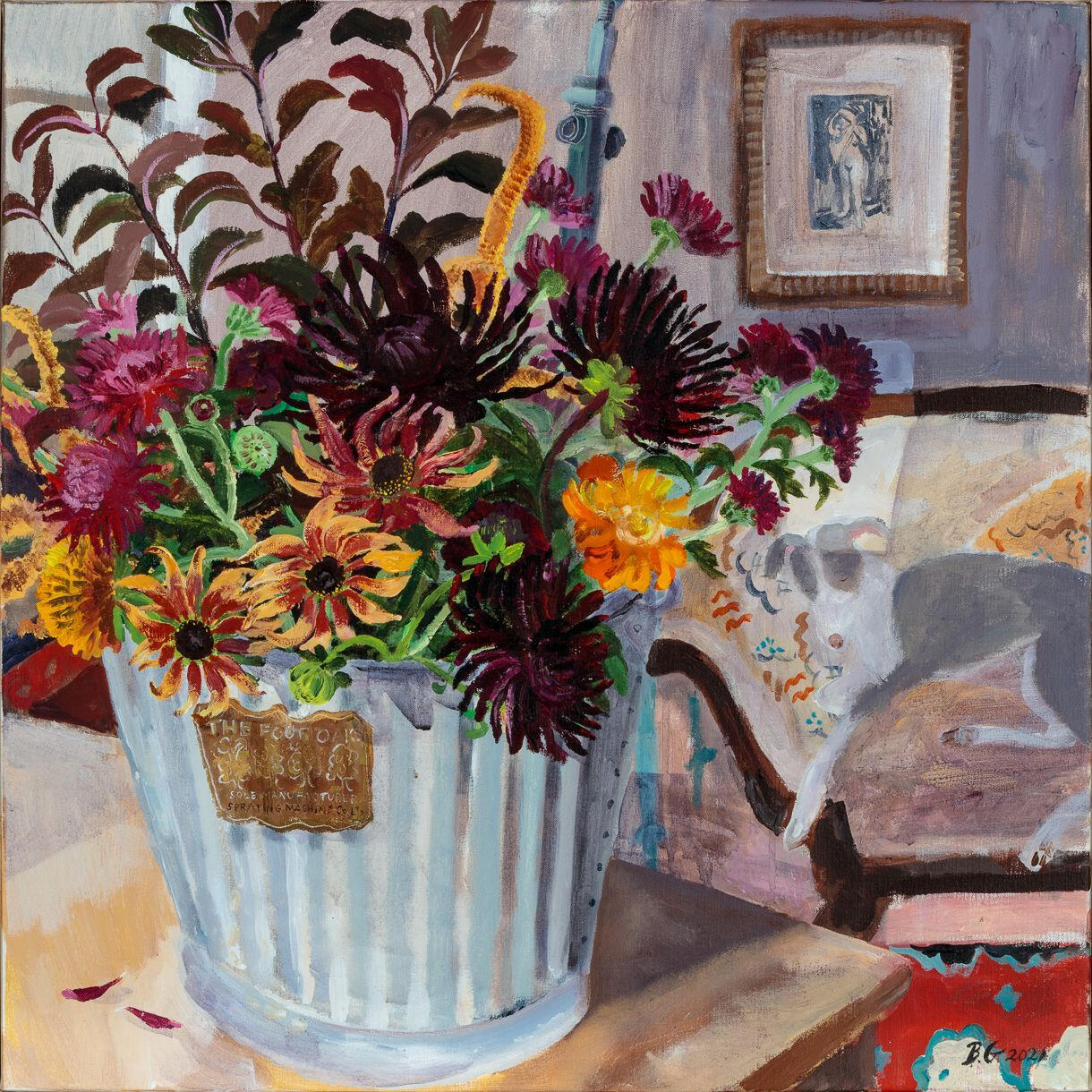 Four Oaks, Zorn and Nelly. 70 x 70cm