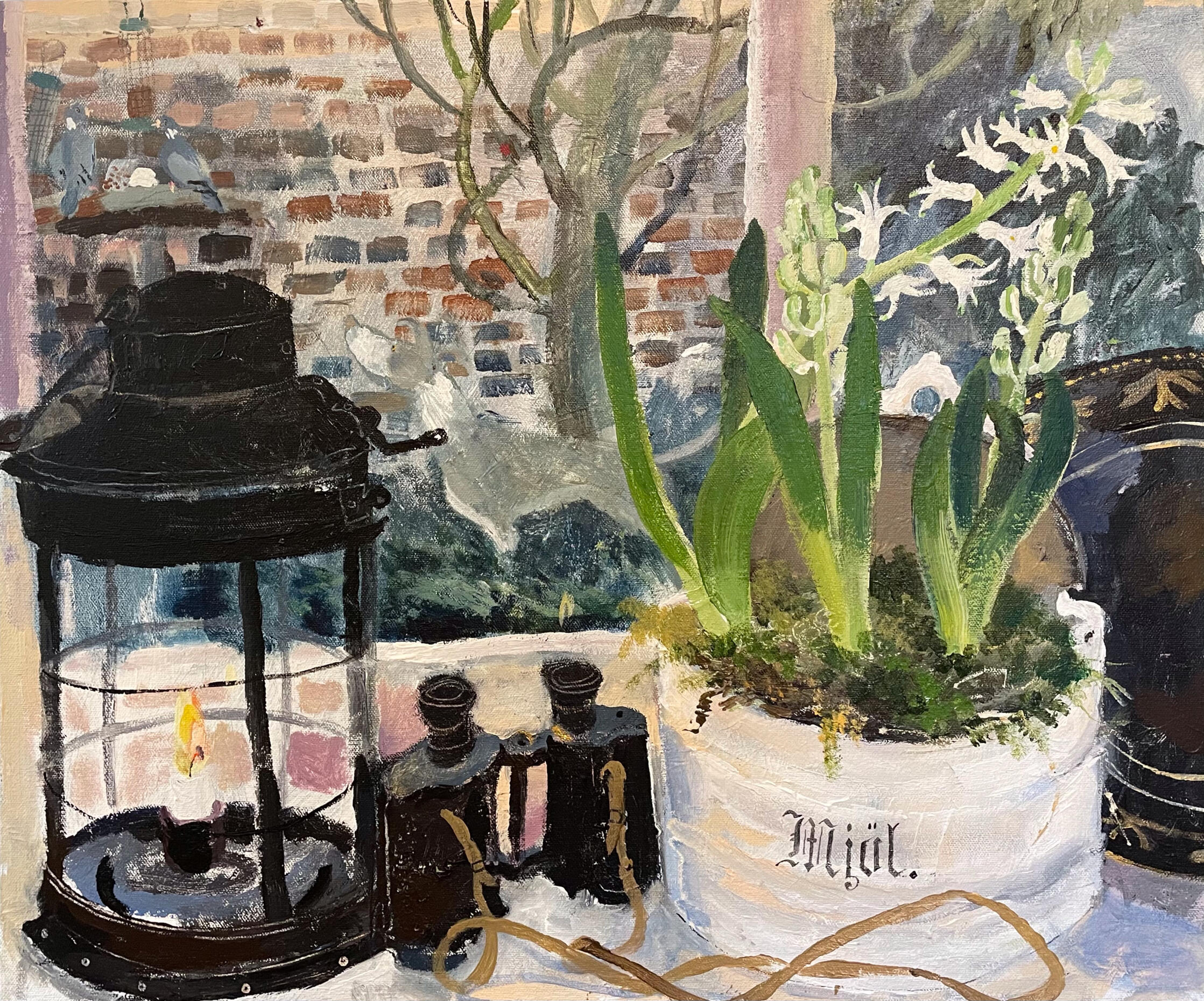 The Bird Table. 50 x 60cm