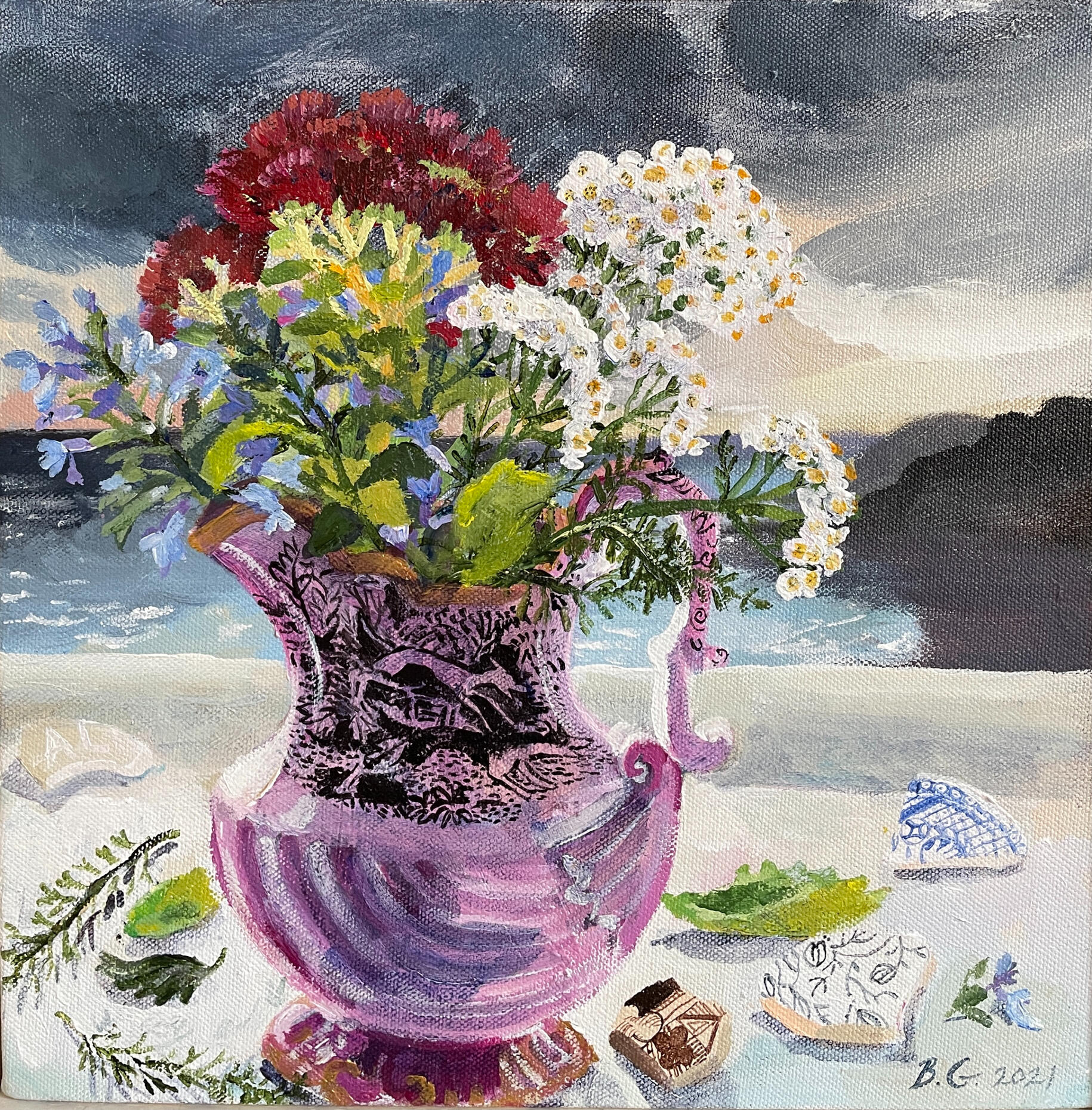 Lurcher Jug. 30 x 30cm