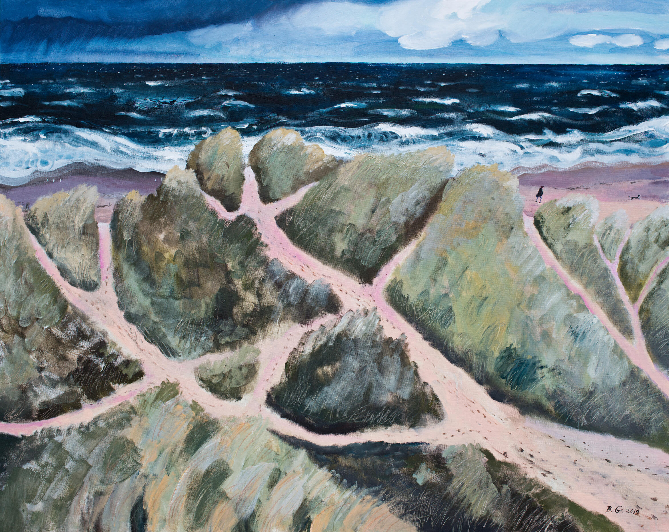 Desire Paths. 80 x 120cm