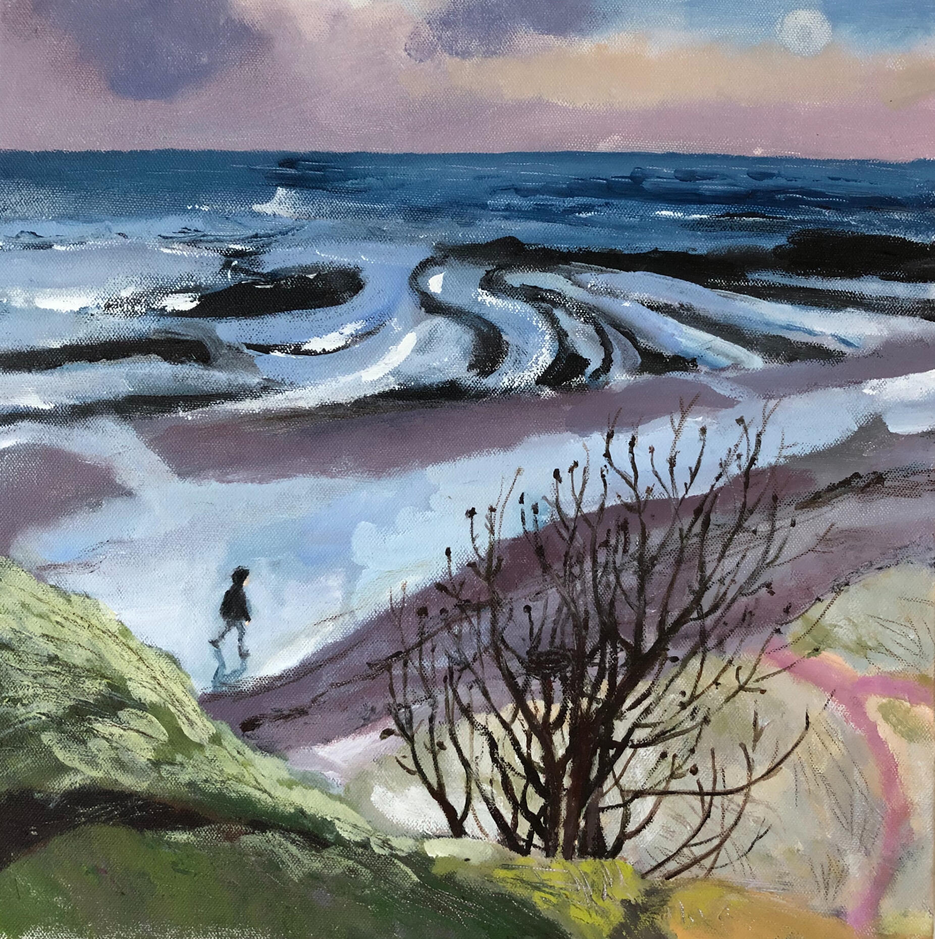 Pink Path. 40 x 40cm