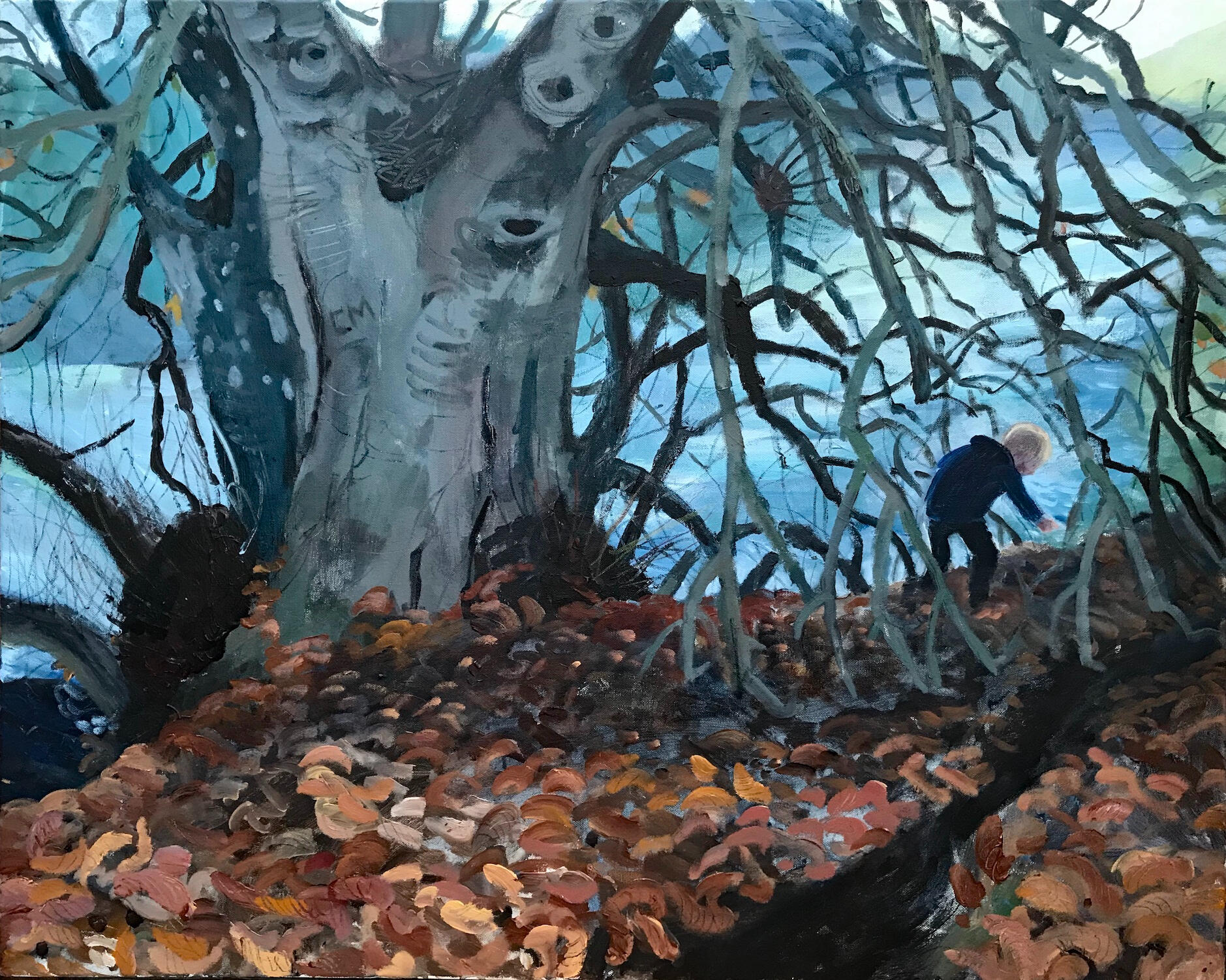 The Old Conker Tree. 70 x 100cm
