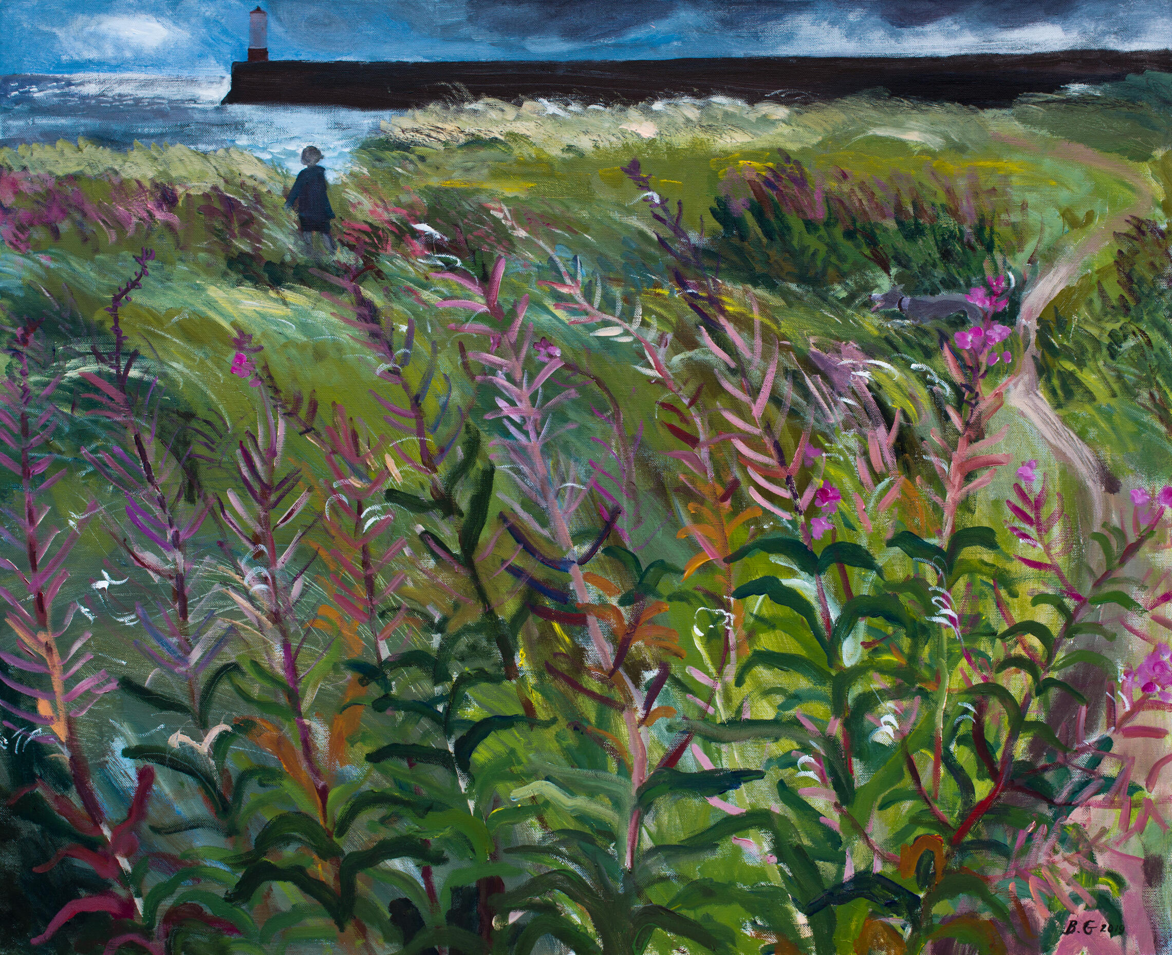 Path through Fireweed. 60 x 80cm