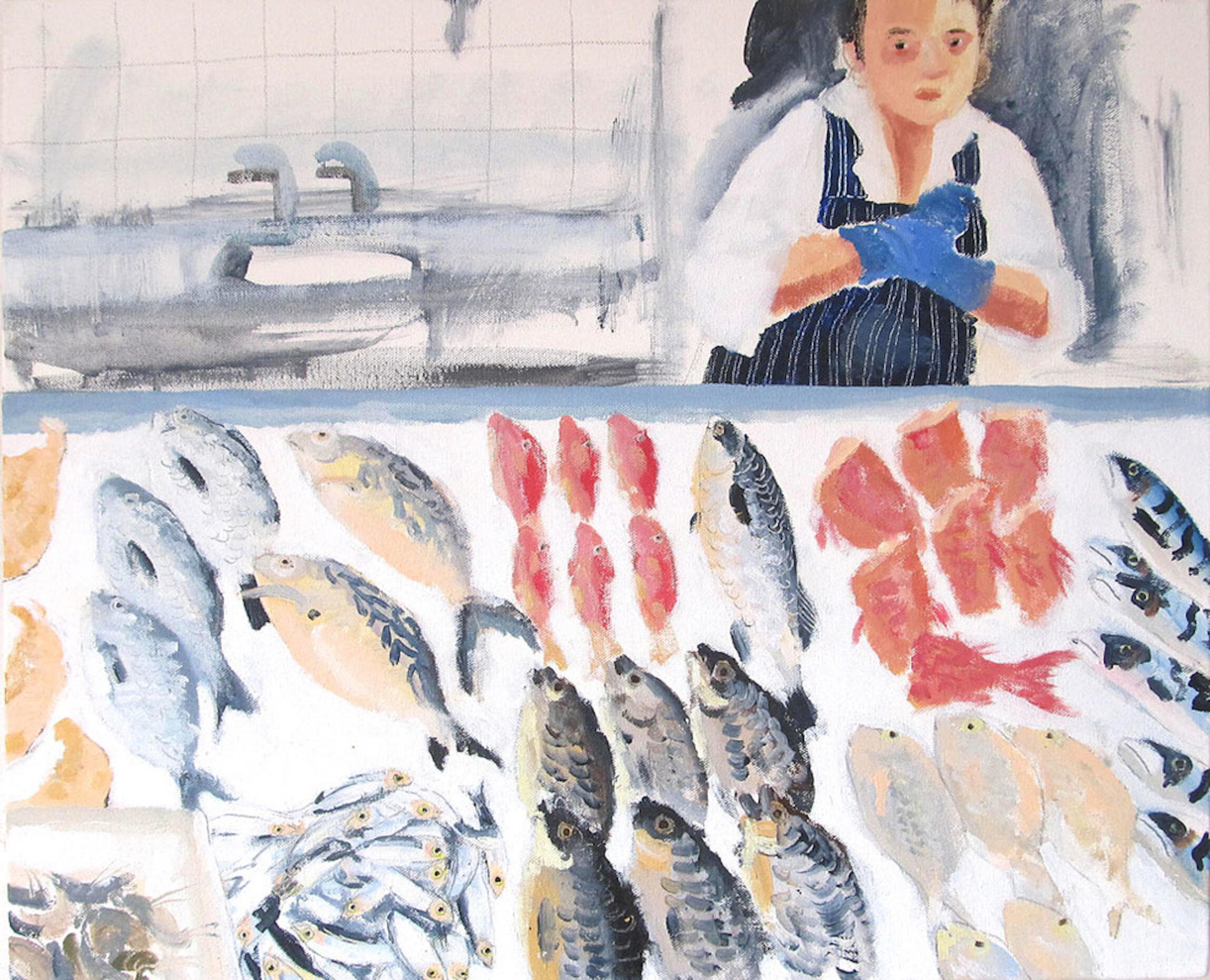 Fishmonger&#39;s Daughter. 60 x 40cm