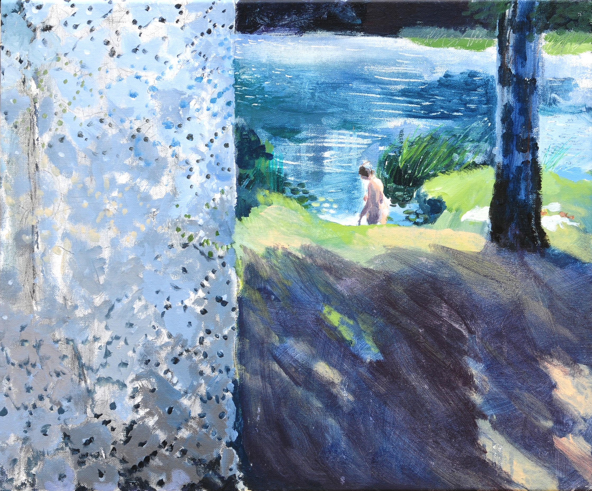 The Lace Curtain. 50 x 60cm