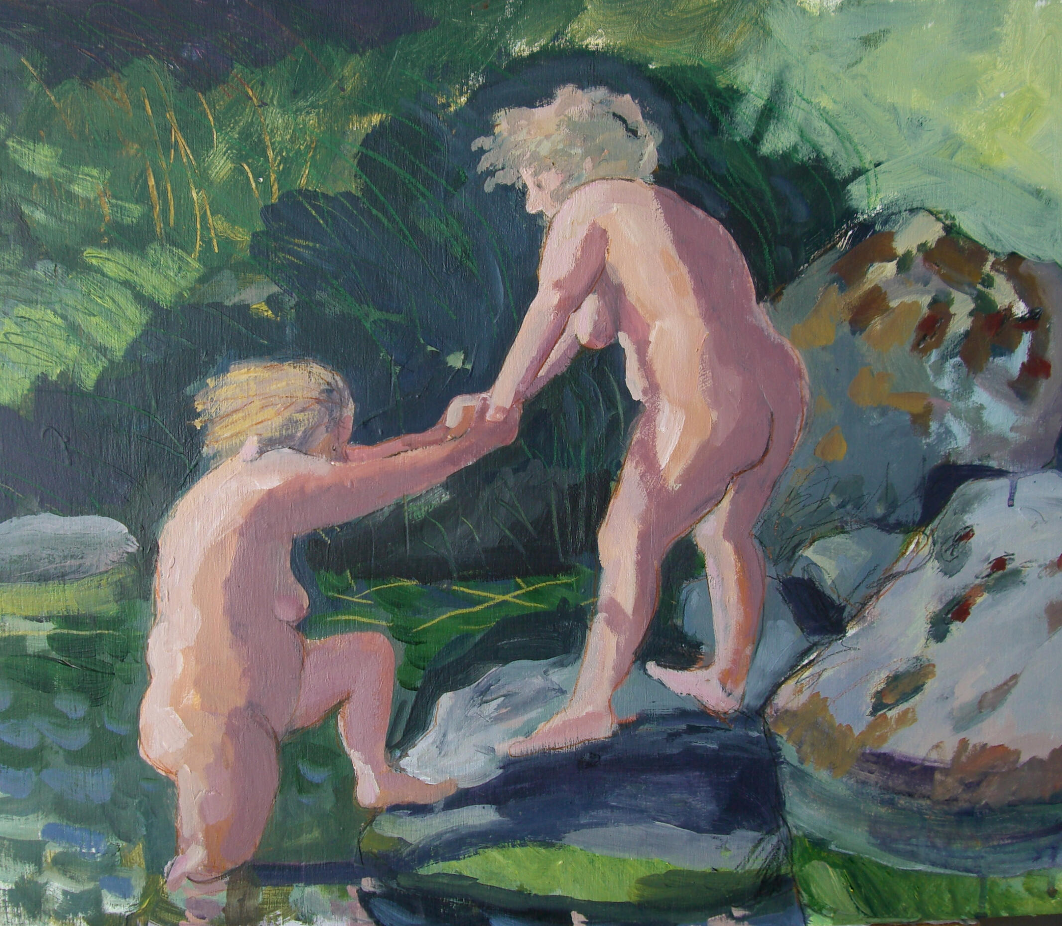 Slippy Stone. 59 x 49cm