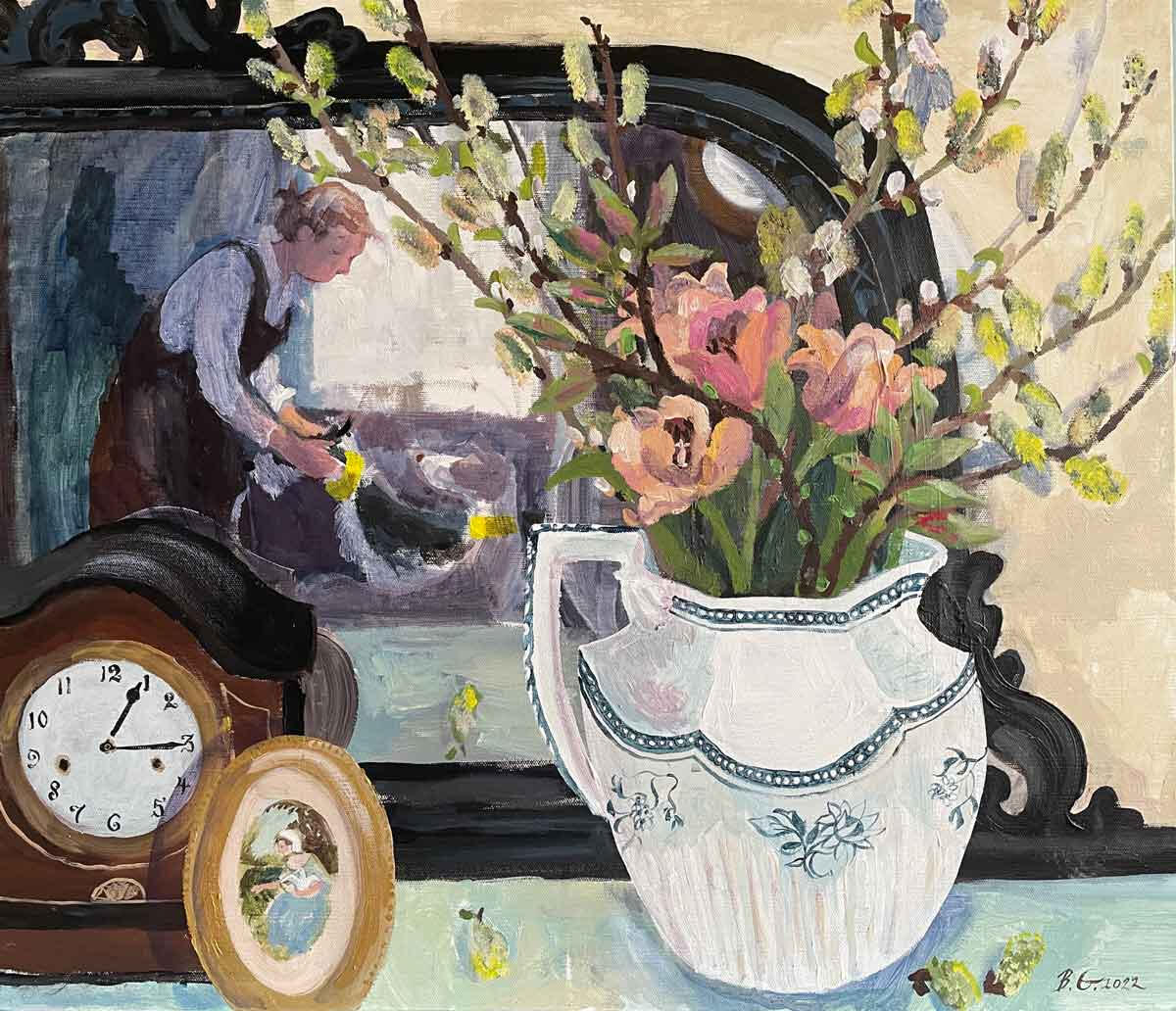 The Broken Clock. 60 x 70cm