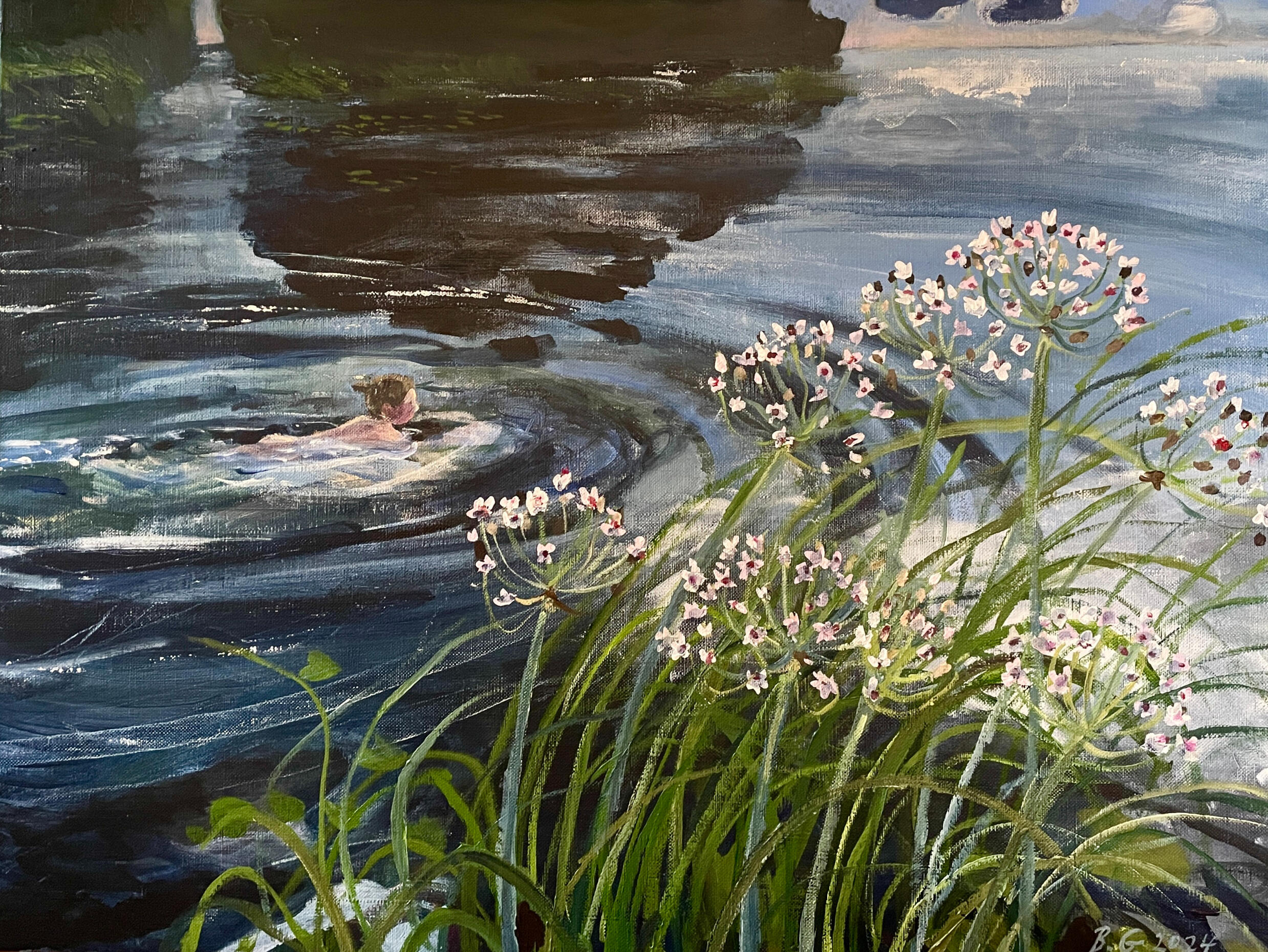 Beyond the Flowering Rush. 60 x 80cm