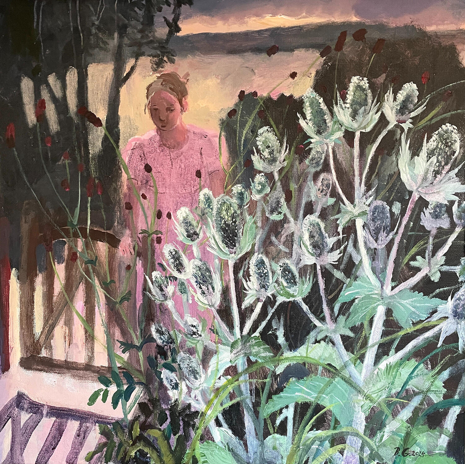 The Garden Gate. 60 x 60cm